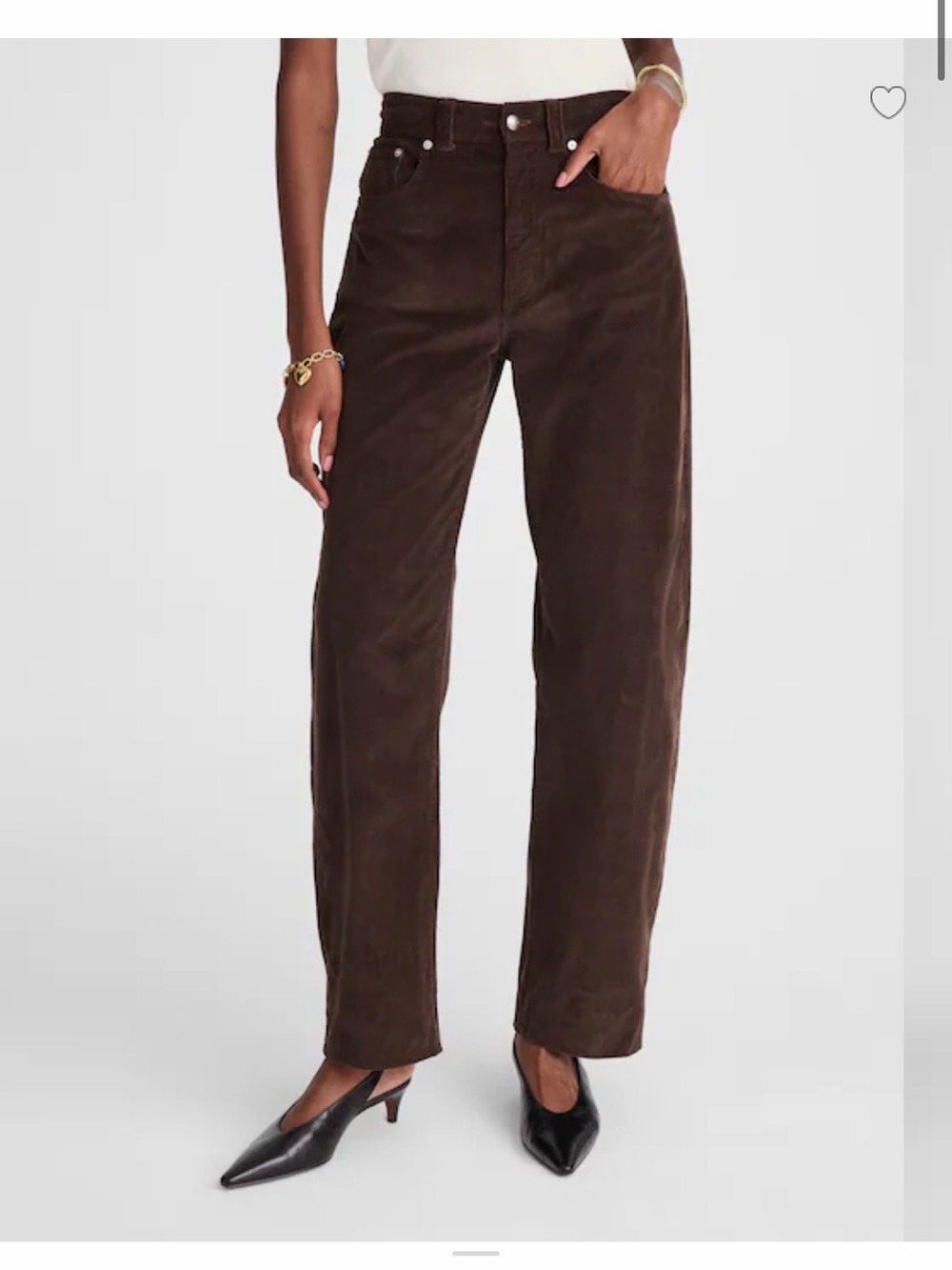 High-Rise Straight-Leg Women’s Jeans in Dark Brown